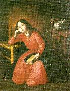 Francisco de Zurbaran the girl virgin asleep USA oil painting artist